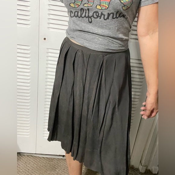 J CREW WOMEN'S GRAY SILK TABLET MIDI SKIRT SIZE 6 - Picture 6 of 15